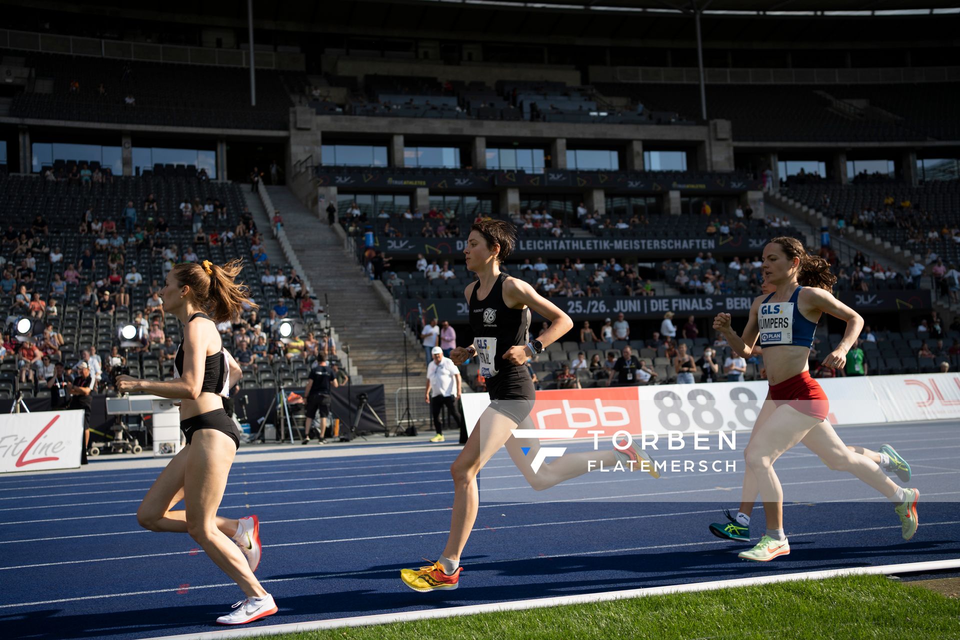 Jasmina Stahl (Hannover 96) waehrend der deutschen Leichtathletik-Meisterschaften im Olympiastadion am 26.06.2022 in Berlin